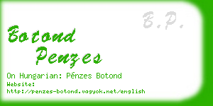 botond penzes business card