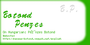 botond penzes business card